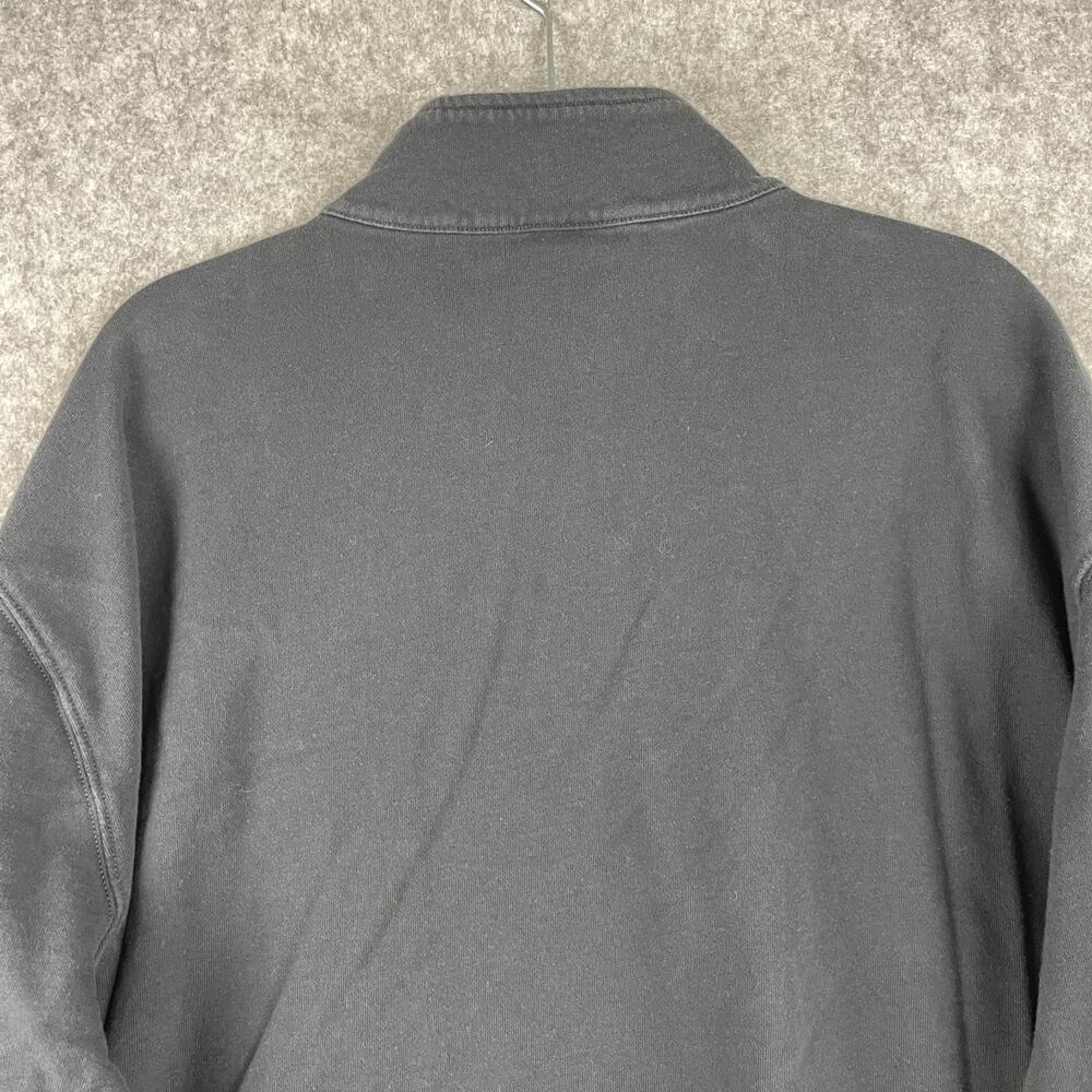 Vintage J Crew Sportswear Sweatshirt Mens XXL Black 1/4 Zip Heavyweight Pullover - Picture 11 of 13